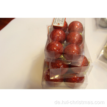 Weihnachtsglittery Pearlized Plastic Ball